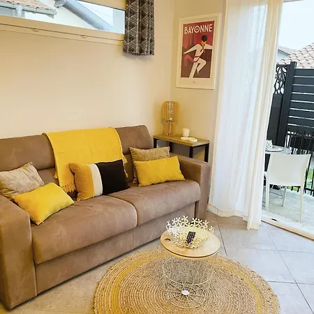 Charmant Studio Pouvant Accueillir 4 Personnes Anglet Exterior foto